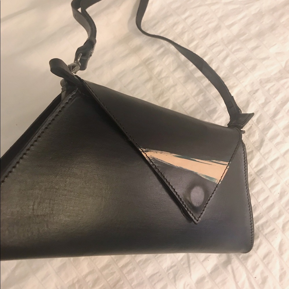 Vegetable Tanned  leather crossbody/clutch